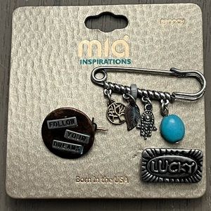 Mia Inspirations brooch follow your dreams lucky